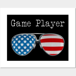 AMERICA PILOT GLASSES GAME PLAYER Posters and Art